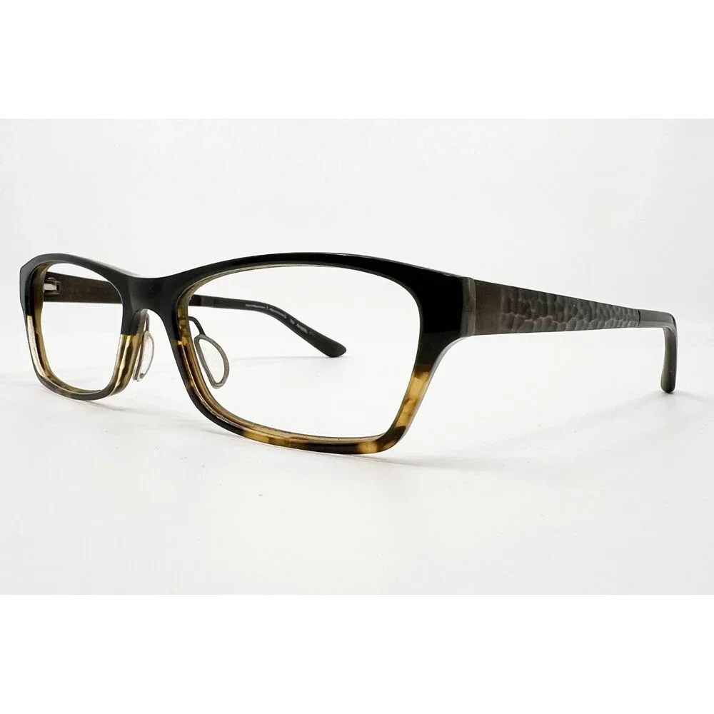 Superflex Eyeglasses Women Black Tortoise Hammered Temple SF-468 52-16-135